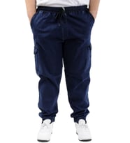 Mode XL Büyük Beden Erkek Kot Jogger Kargo Cepli TORONTO 23917 Lacivert