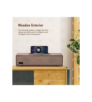 Yüksek Kaliteli Şarj Edilebilir Ahşap Radyo Bluetooth Hoparlör MP3 Çalar USB Telefon Standı Tutucu