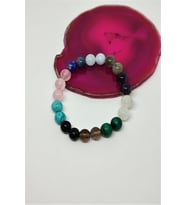 8 MM MALAHİT, PEMBE KUVARS, DUMANLI KUVARS, HAVLİT, TURKUAZ, AY TAŞI, YILDIZ, LABRADORİT, LAPİS LAZULİ, AKUAMARİN  DOĞAL TAŞ BİLEKLİK