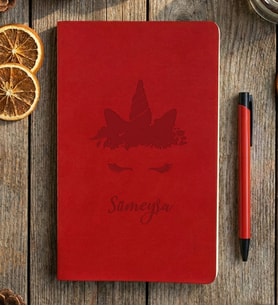 Kişiye Özel Unicorn Defter Doğum Günü Hediyesi (Kırmızı)