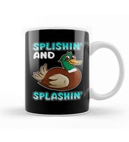 Splishin' and Splashin' Bath Cute Baby Duck Kupa Bardak Porselen