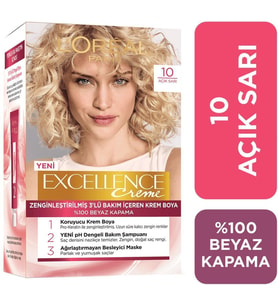 Loreal Excellence Creme Saç Boyası 10 Açık Sarı
