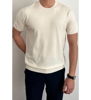 Erkek Slim Fit Bisiklet Yaka Triko T-Shirt