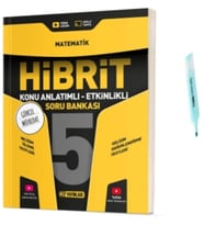 5.Sınıf HİBRİT Matematik Konu Anlatımlı Etkinlikli Soru Bankası (Yeni Müfredat)