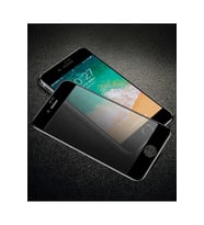 Apple iPhone 8 Uyumlu Zore Anti-Dust Mat Privacy Temperli Ekran Koruyucu (Siyah)