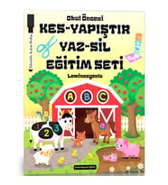 Okul Öncesi KES-YAPIŞTIR-YAZ-SİL Eğitim Seti (Laminasyonlu)