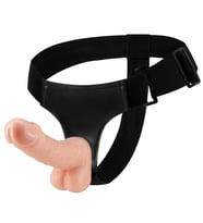 MorGece 18.5 cm Belden Bağlamalı Gerçekçi Strap-On