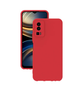 General Mobile GM 23 Kılıf Kamera Korumalı Silikon Rubber Arka Kapak (Kırmızı)