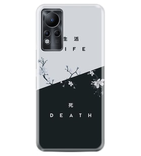 INFINIX Note 11 Pro Note 10 Hot 9 Play Kılıf Desemli Silikon Life and Death 1339