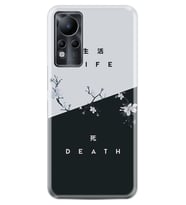 INFINIX Note 11 Pro Note 10 Hot 9 Play Kılıf Desemli Silikon Life and Death 1339