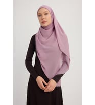 MıssColor A4801 Büyük Şifon Eşarp 140x140 - Bej (Gül Kurusu)