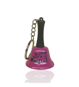 Anahtarlık Resepsiyon  Zil Ring For A Smile Pembe