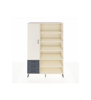 Hyperion Dolap 9 Raflı 3 Çekmeceli 3 Kapaklı 132x44x195 Aytaşı-Aytaşı/Antrasit