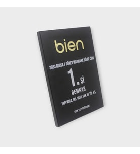 Kurumlara özel içe kabartmalı plaket