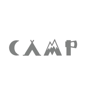 Camp Kamp Sticker17x17 Cm Gri