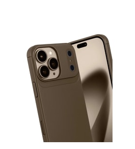 İphone 17 Pro Max Auto Fus Karbon Kapak - Kahverengi