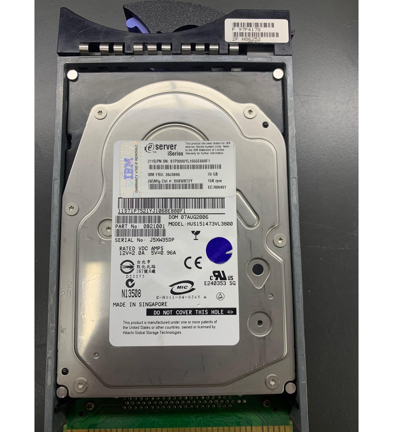 IBM HDD 70GB 15K 80PIN U320 SCSI 3.5