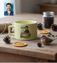 Kişiye Özel Karikatürlü Makine Mühendisi Lüks Pastel Fincan Mühendisler Günü Hediyesi