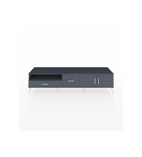 Hyperion TV Ünitesi 2 Raflı 2 Çekmeceli 2 Kapaklı 220x44x51 Antrasit-Antrasit