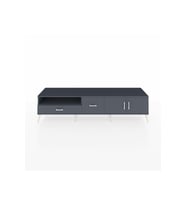 Hyperion TV Ünitesi 2 Raflı 2 Çekmeceli 2 Kapaklı 220x44x51 Antrasit-Antrasit