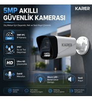 3 Kameralı 5MP IP PoE Güvenlik Kamera Seti – 10 Kanal NVR, 500GB HDD, Renkli Gece Görüşü ve Yapay Zeka