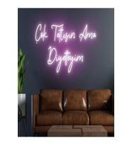 Çok Tatlısın Ama Diyetteyim Yazılı Neon Tabela