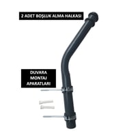 SOKAK BAHÇE AYDINLATMA HALKALI ARMATÜR KONSOLU 50CM