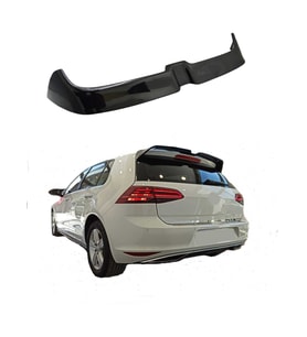 vw golf 7 için martı-oettinger plastik parlak siyah boyalı spoiler