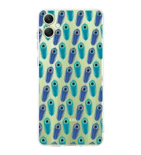 PrintiFy Samsung Galaxy A05 ile Uyumlu Nazar Boncuğu 4 Baskılı Kamera Korumalı Şeffaf Silikon Kılıf