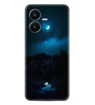 Vivo Y22S Kılıf Silikon Desen Özel Seri Gece 1633