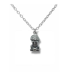 Monkey Charm Unisex Kolye – 60 cm Zincirli, Sevimli ve Enerjik Tasarım (Gümüş)