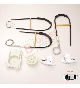 Renault Megane MK2 2002-2008 4/5 Kapı 8201010926 İçin Ön Sol Kapı Cam Kriko Tamir Seti