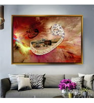 Altın Çerçeveli dekoratif tablo a1492 (Gold)