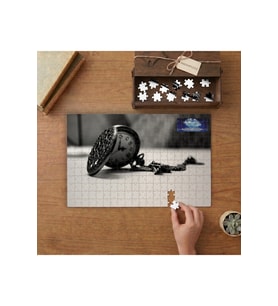 Nostaljik Köstekli Saat Tasarımı 240 parça Ahşap Puzzle Ahşap Kutuda MP04950