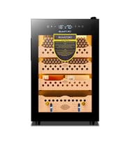 Quantoro QCC-60 Elektronik Nemlendirme & Soğutmalı Siyah Puro Dolabı - QTR-001