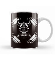Viking Skull Barbell Bodybuilding Weightlifting Gym Workout Kupa Bardak Porselen