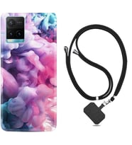 Vivo Y11S Y21S Y20 Y20S Y70 Kılıf Boyun Askılı Silikon Pink Cloud 1305