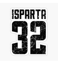 32 ISPARTA Sticker Yapıştırma Oto Etiket 17cm