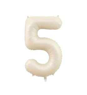 Benim Marifetlerim 5 Rakamı Krem Folyo Balon 34 inch 86 cm