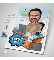 Kişiye Özel Hediye 240 Parça İş Adamı Karikatürlü Puzzle