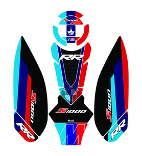 Grippatch BMW S1000RR (2023-2025) Uyumlu 13 Parça Tank Pad Seti GC43-2