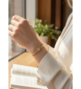 Xuping Gold Taşlı Prestij Piramit Bileklik - 26xpb26
