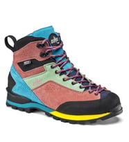 Lomer Italy Badia II High MTX Suede Waterproof Vibram Süet Deri Kadın Bot Turquoise/Begonia (Yarı Otomatik Krampon Uyumlu) (Karışık)
