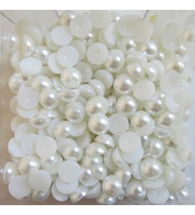 Yarım İncı Yuvarlak 8 Mm 250 Gr  Beyaz