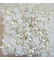 Yarım İncı Yuvarlak 8 Mm 250 Gr  Beyaz