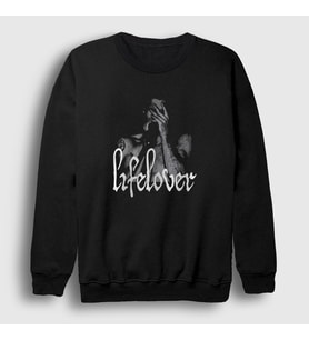 Presmono Unisex Siyah Kim Carlsson Metal Lifelover Sweatshirt 453268tt