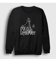 Presmono Unisex Siyah Kim Carlsson Metal Lifelover Sweatshirt 453268tt