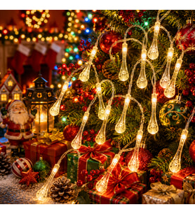 YÜKSEK KALİTE PROFESYONEL SU DAMLASI GÜN IŞIĞI LED IŞIK 7 METRE 49LED 220V EKLEMELİ NOEL AĞACI IŞIĞI