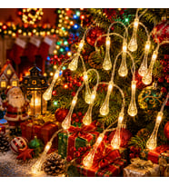 YÜKSEK KALİTE PROFESYONEL SU DAMLASI GÜN IŞIĞI LED IŞIK 7 METRE 49LED 220V EKLEMELİ NOEL AĞACI IŞIĞI