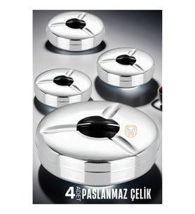 Turk 4 lü Set Çelik Küllük Vercher Design